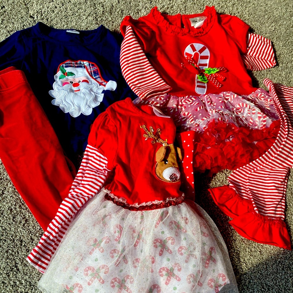 2t Christmas outfit lot